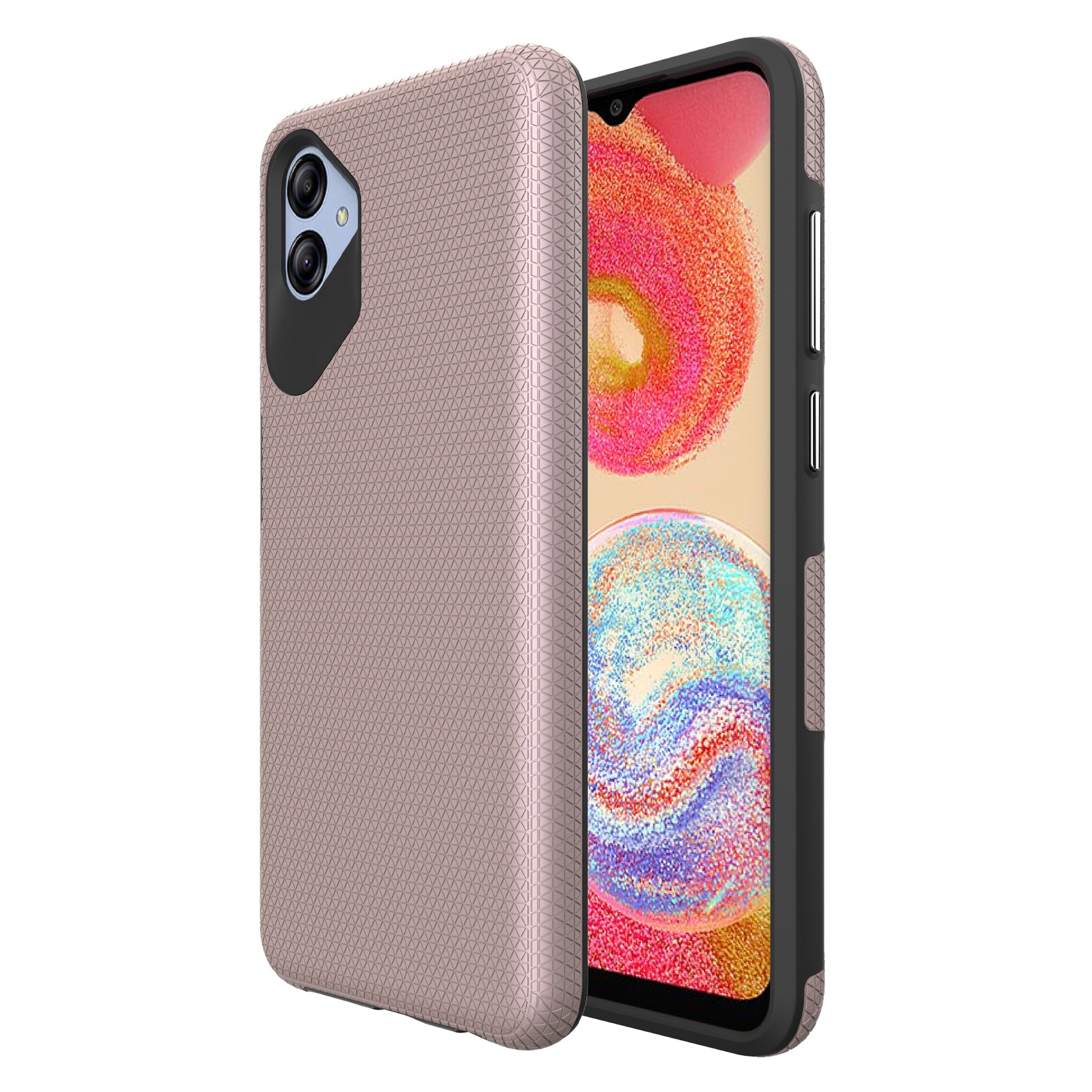 Anti-fall Phone Back Cover For Samsung Galaxy A04e 4G F04 4G M04 4G Triangle Heat Dissipation Soft TPU Hard PC Smartphone Case Anti-fall Phone Back Cover For Samsung Galaxy A04e 4G F04 4G M04 4G Triangle Heat Dissipation Soft TPU Hard PC Smartphone Case